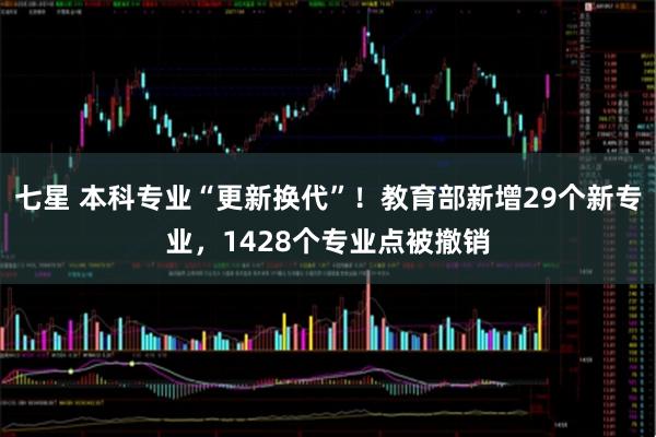 七星 本科专业“更新换代”！教育部新增29个新专业，1428个专业点被撤销